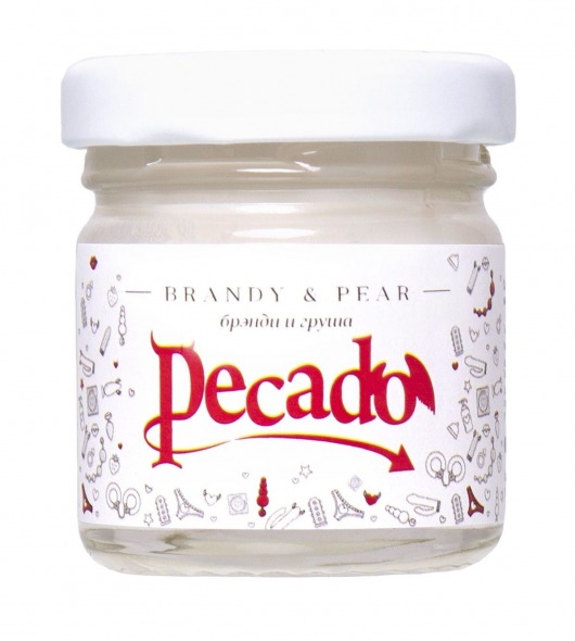 Массажная свеча Brandy   Pear - 35 мл. - Pecado - купить с доставкой в Новосибирске