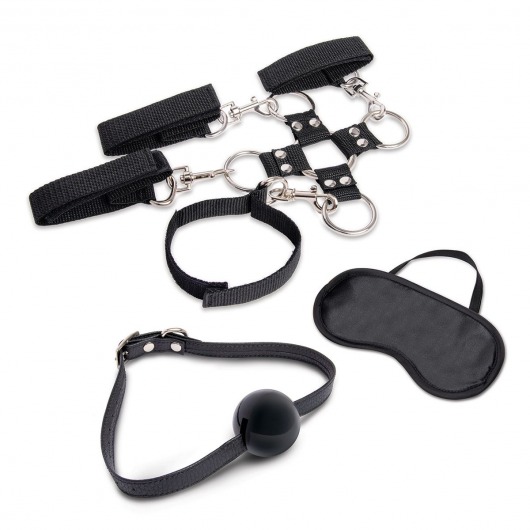 Набор для фиксации из 7 предметов Hogtie   Ball Gag Kit - Lux Fetish - купить с доставкой в Новосибирске