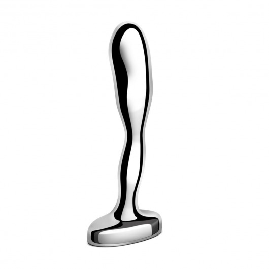 Стальной стимулятор простаты Stainless Steel Prostate Plug - 11,5 см. - b-Vibe - в Новосибирске купить с доставкой