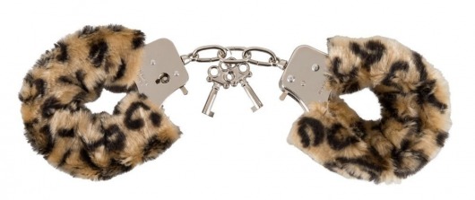 Леопардовые меховые наручники Love Cuffs Leo - Orion - купить с доставкой в Новосибирске