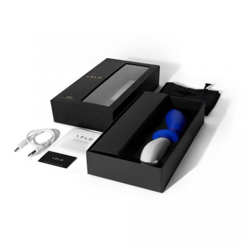 Синий перезаряжаемый вибростимулятор простаты Loki Federal Blue - 19,6 см. - Lelo - в Новосибирске купить с доставкой