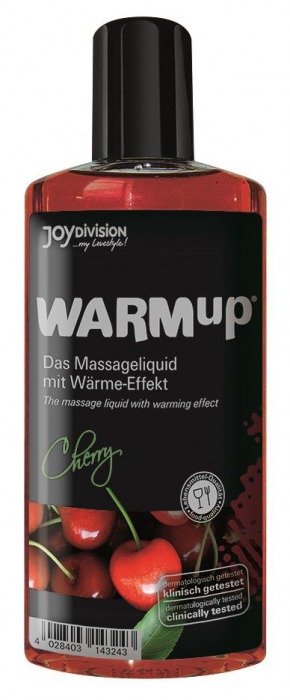 Разогревающее масло WARMup Cherry - 150 мл. - Joy Division - купить с доставкой в Новосибирске