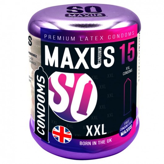 Презервативы Maxus XXL увеличенного размера - 15 шт. - Maxus - купить с доставкой в Новосибирске