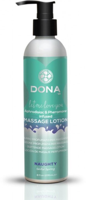 Увлажняющий массажный лосьон DONA Naughty Sinful Spring - 235 мл. - System JO - купить с доставкой в Новосибирске