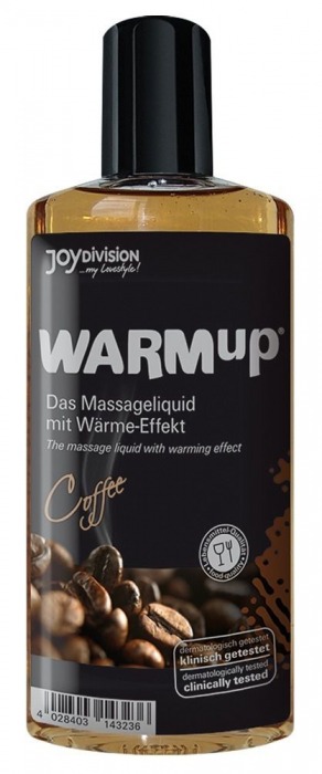 Разогревающее масло WARMup Coffee - 150 мл. - Joy Division - купить с доставкой в Новосибирске