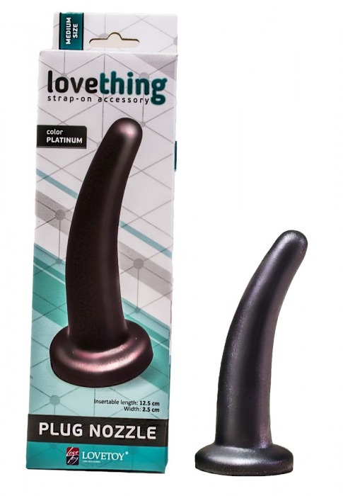 Гладкий анальный плаг Lovething  platinum - 13 см. - LOVETOY (А-Полимер) - купить с доставкой в Новосибирске