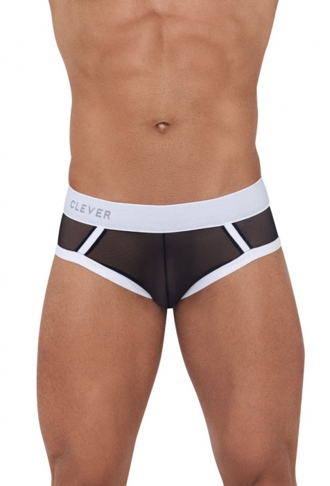 Черно-белые трусы-джоки Cult Jockstrap - Clever Masculine Underwear купить с доставкой