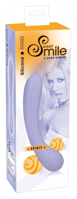 Двусторонний сиреневый фаллоимитатор Smile В - 17,8 см. - Orion