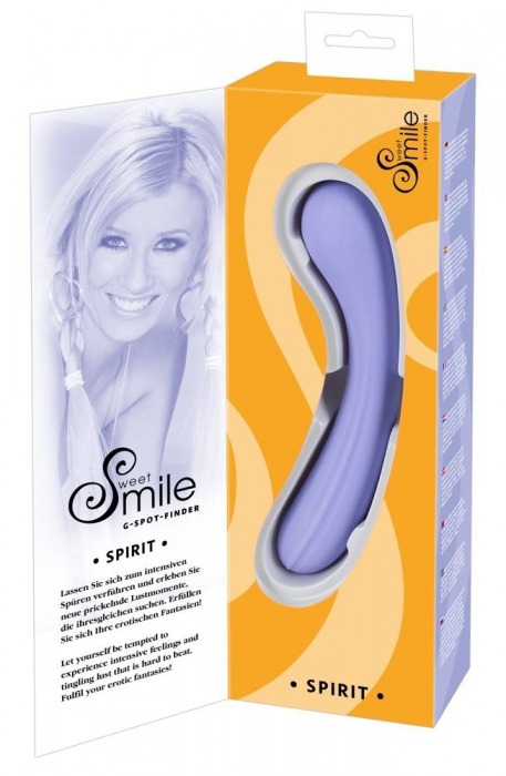 Двусторонний сиреневый фаллоимитатор Smile В - 17,8 см. - Orion