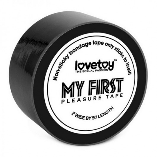 Черный скотч для фиксации - 127 см. - Lovetoy - купить с доставкой в Новосибирске