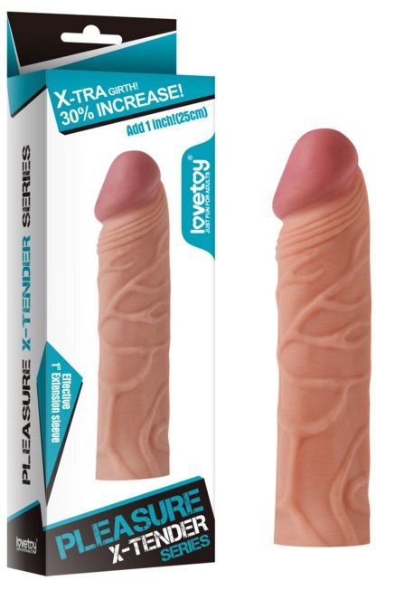 Насадка-фаллоимитатор Super-Realistic Penis - 17 см. - Lovetoy - в Новосибирске купить с доставкой