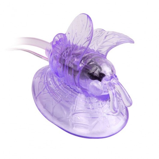 Стимулятор клитора с вакуумным массажем и вибрирующей бабочкой - Baile