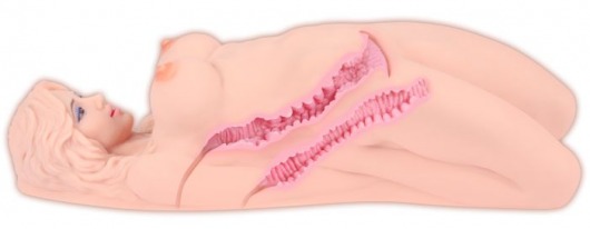 Мастурбатор Veronia с двумя упругими отверстиями для любви без вибрации - KOKOS - в Новосибирске купить с доставкой