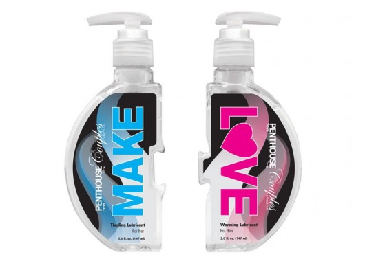 Набор из покалывающей и согревающей смазок  Make Love Warming and Tingling Lubricant - 2 х 147 мл. - Topco Sales - купить с доставкой в Новосибирске