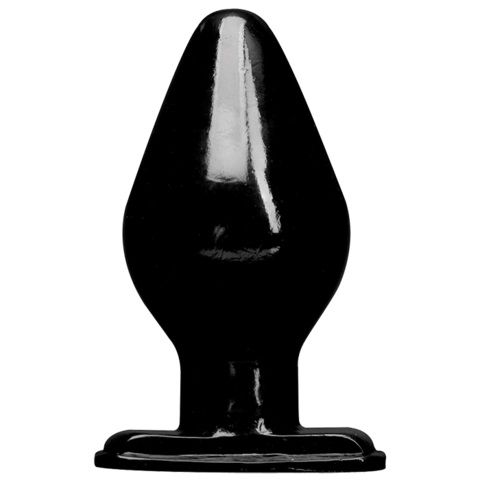 Большая чёрная анальная пробка Wildfire Down   Dirty Butt Plug - 16 см. - Topco Sales