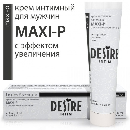 Крем интимный возбуждающий для мужчин MAXI-P, 30 мл. - Роспарфюм - купить с доставкой в Новосибирске