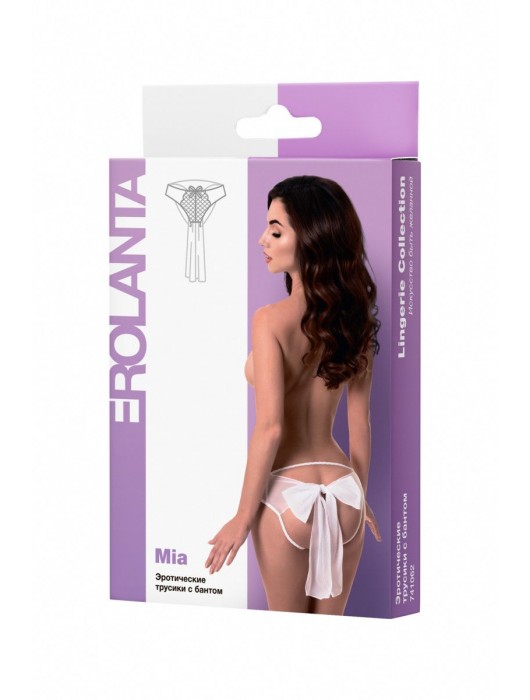 Эротические сетчатые трусики с бантом - Erolanta купить с доставкой