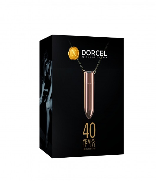 Золотистая вибропуля на цепочке Discreet Pleasure - Dorcel