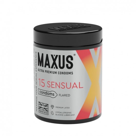 Анатомические презервативы MAXUS Sensual - 15 шт. - Maxus - купить с доставкой в Новосибирске