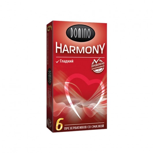 Гладкие презервативы Domino Harmony - 6 шт. - Domino - купить с доставкой в Новосибирске