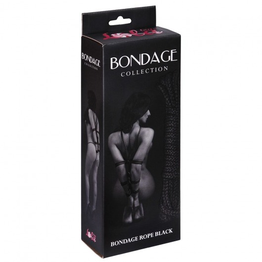 Черная веревка Bondage Collection Black - 9 м. - Lola Games - купить с доставкой в Новосибирске