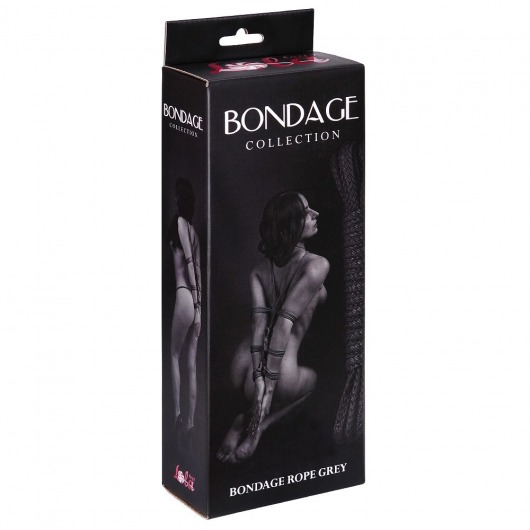 Серая веревка Bondage Collection Grey - 9 м. - Lola Games - купить с доставкой в Новосибирске