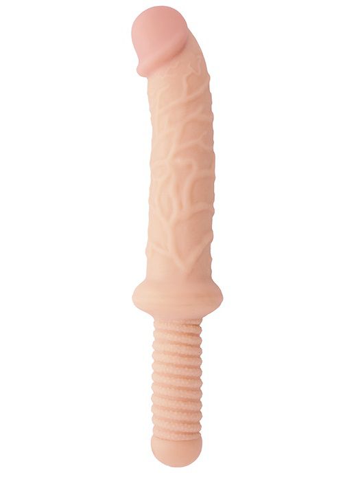 Реалистичный фаллоимитатор с ручкой BIGSTUFF DONG WITH HANDLE - 37 см. - Dream Toys