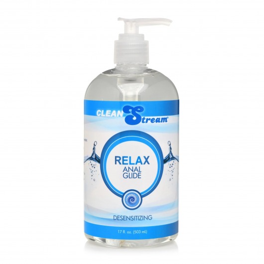 Анальный лубрикант на водной основе Relax Desensitizing Anal Lube - 503 мл. - XR Brands - купить с доставкой в Новосибирске