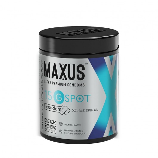 Гладкие презервативы Maxus G spot с двойной спиралью - 15 шт. - Maxus - купить с доставкой в Новосибирске