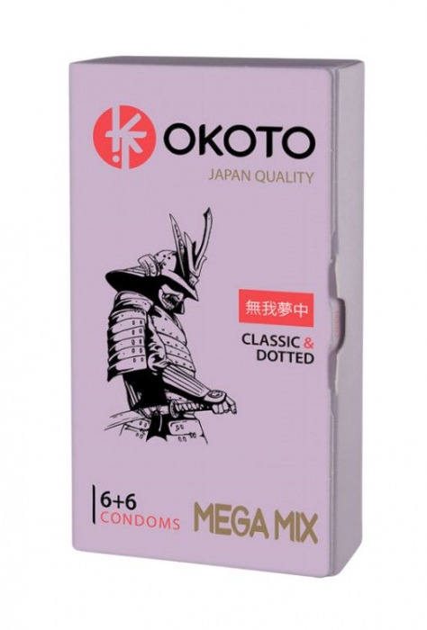 Презервативы OKOTO Mega Mix - 12 шт. - Sitabella - купить с доставкой в Новосибирске