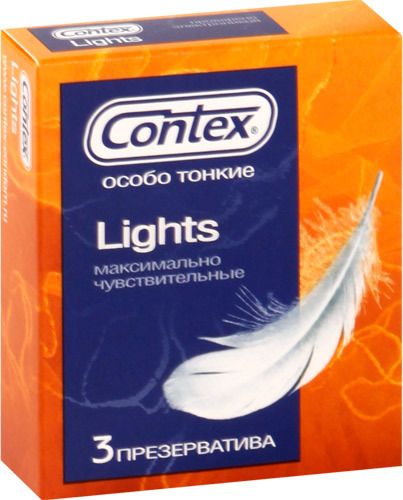 Особо тонкие презервативы Contex Lights - 3 шт. - Contex - купить с доставкой в Новосибирске