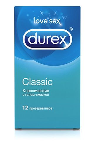 Классические презервативы Durex Classic - 12 шт. - Durex - купить с доставкой в Новосибирске