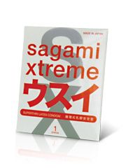 Ультратонкий презерватив Sagami Xtreme SUPERTHIN - 1 шт. - Sagami - купить с доставкой в Новосибирске