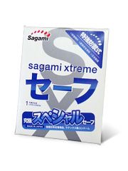 Презерватив Sagami Xtreme Ultrasafe с двойным количеством смазки - 1 шт. - Sagami - купить с доставкой в Новосибирске