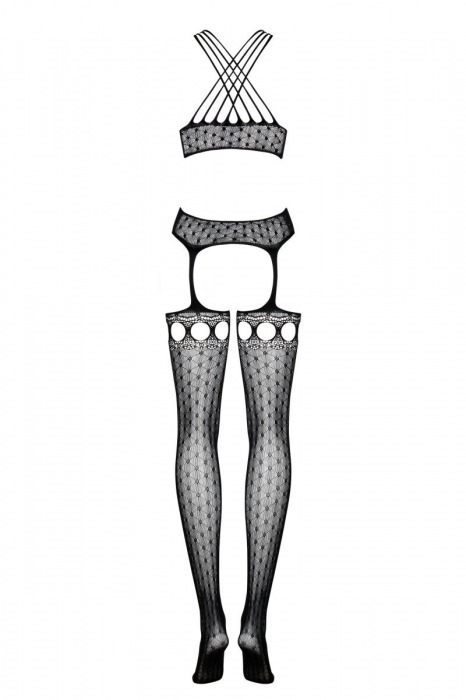 Откровенный комбинезон-сетка - Obsessive купить с доставкой