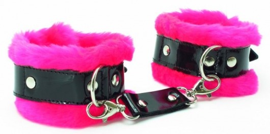 Розовые наручники с мехом BDSM Light - БДСМ Арсенал - купить с доставкой в Новосибирске