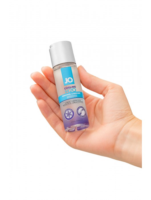 Охлаждающий лубрикант на водной основе JO Personal Lubricant H2O COOLING - 60 мл. - System JO - купить с доставкой в Новосибирске