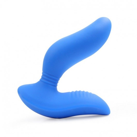 Синий вибромассажер простаты 3,5’’ Curve P-spot Massager - 12 см. - Erokay - в Новосибирске купить с доставкой