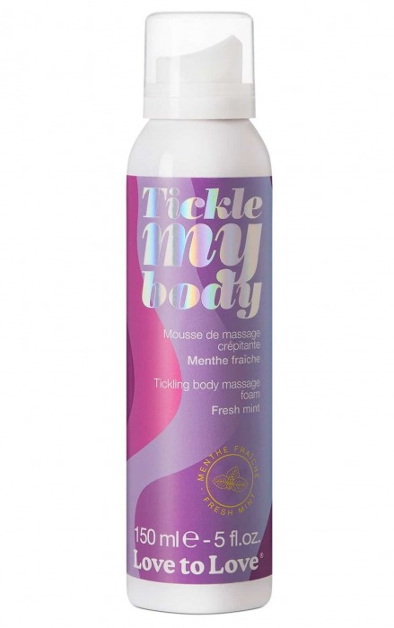 Массажная хрустящая пенка Tickle My Body Fresh Mint с ароматом мяты - 150 мл. - Love to Love - купить с доставкой в Новосибирске