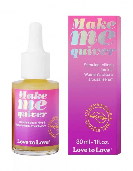 Возбуждающие капли для клитора Make Me Quiver - 30 мл. - Love to Love - купить с доставкой в Новосибирске