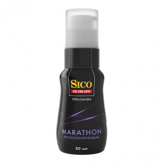 Пролонгирующая гель-смазка Sico Marathon - 50 мл. - Sico - купить с доставкой в Новосибирске