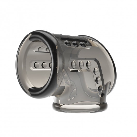 Дымчатая насадка на пенис и мошонку - Baile - в Новосибирске купить с доставкой