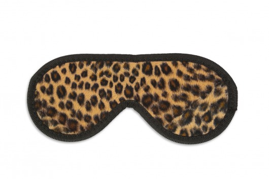 Закрытая маска леопардовой расцветки - Пикантные штучки - купить с доставкой в Новосибирске