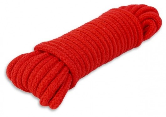 Красная веревка для связывания - 10 м. - Пикантные штучки - купить с доставкой в Новосибирске