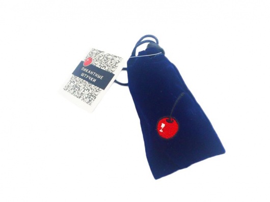 Маленькая голубая силиконовая пробка с голубым кристаллом - 7,5 см. - Пикантные штучки - купить с доставкой в Новосибирске