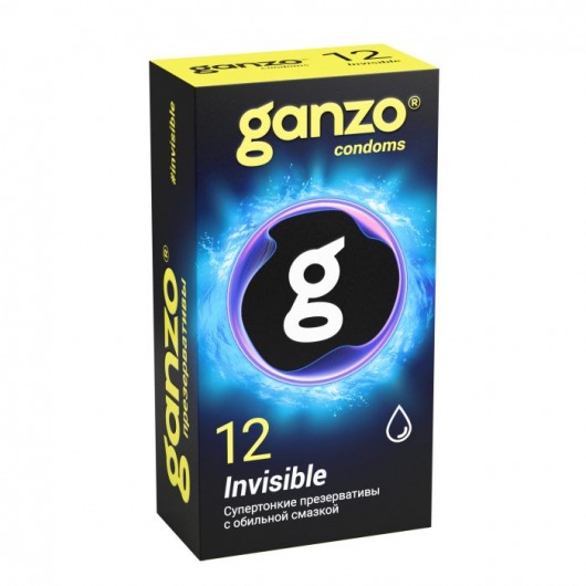 Супертонкие презервативы Ganzo Invisible - 12 шт. - Ganzo - купить с доставкой в Новосибирске