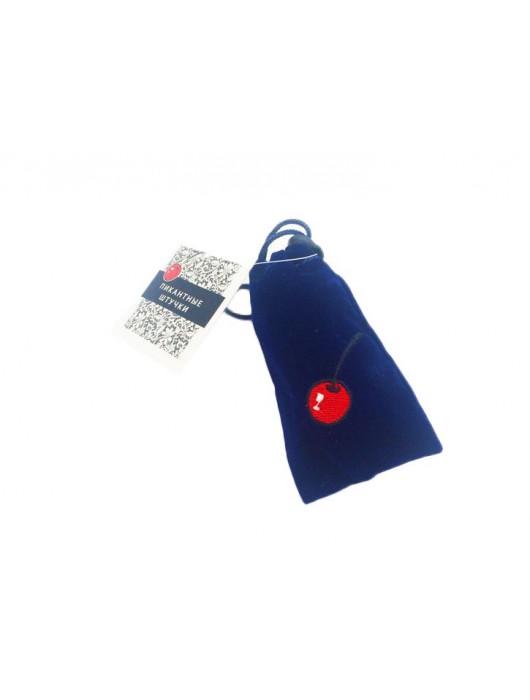 Маленькая голубая силиконовая пробка с прозрачным кристаллом - 7,5 см. - Пикантные штучки - купить с доставкой в Новосибирске