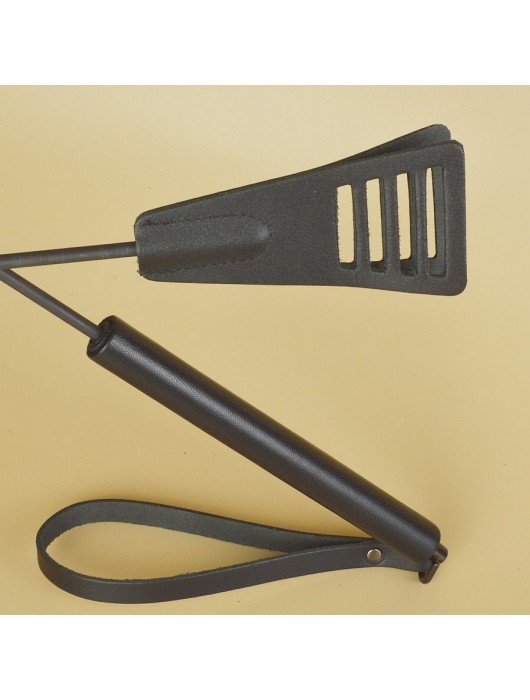 Черный кожаный стек «Сириус» - 60 см. - Sitabella - купить с доставкой в Новосибирске