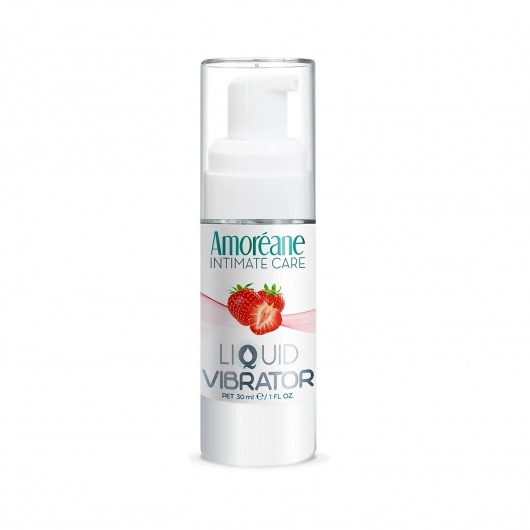Жидкий вибратор со вкусом клубники Amoreane Strawberry - 30 мл. - Amoreane - купить с доставкой в Новосибирске