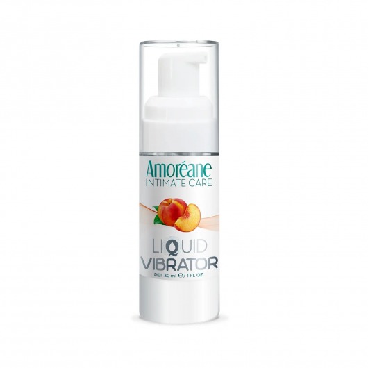 Жидкий вибратор со вкусом персика Amoreane Peach - 30 мл. - Amoreane - купить с доставкой в Новосибирске
